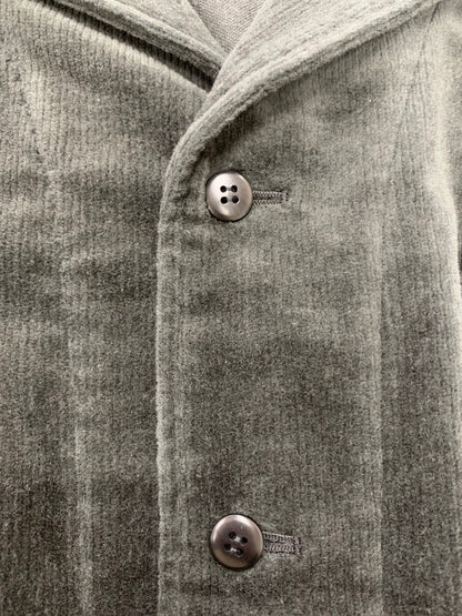結 ユイ COLLARED CARDIGAN YCD-007 ジャケット 2 チャコールブラック コーデュロイ ITER8C4DDB9Y