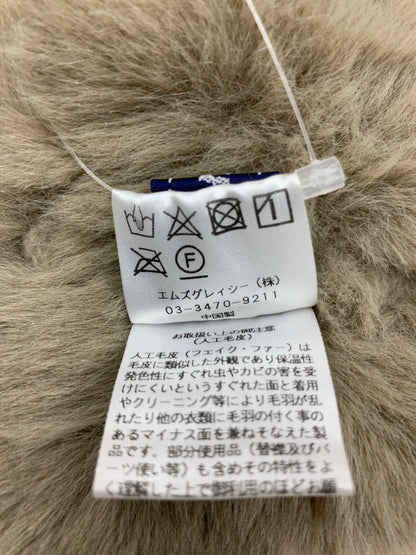 エムズグレイシー 296504 マフラー ブラウン ティペット フェイクファー フラワーモチーフ IT3MK7R4HNK2