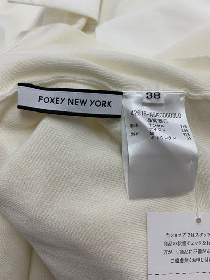 フォクシーニューヨーク ヴェラカーディガン 42675 38 アイボリー パール ITL92K3MB3VY