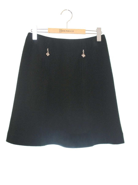 エムズグレイシー 727555 スカート 38 グリーン ウール混 ITSKP4M1OL9M