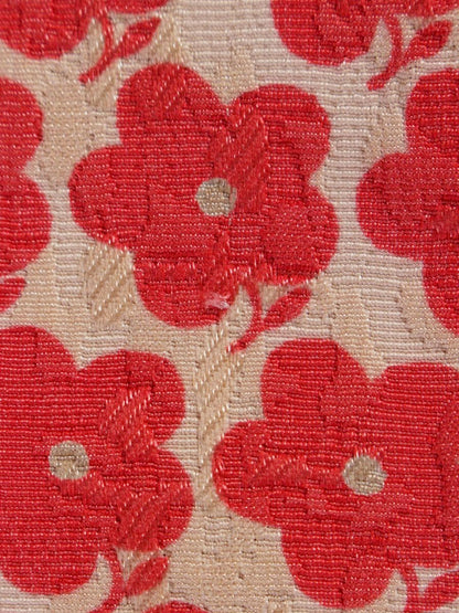 エムズグレイシー 111706 ワンピース 36 ベージュ/ピンク フラワーモチーフ リボン ITGE7WWKP9QC