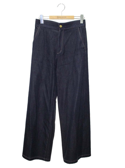 アナイ 1023271212066380 デニムパンツ 38 ネイビー ワイド ITSKE4C69K00