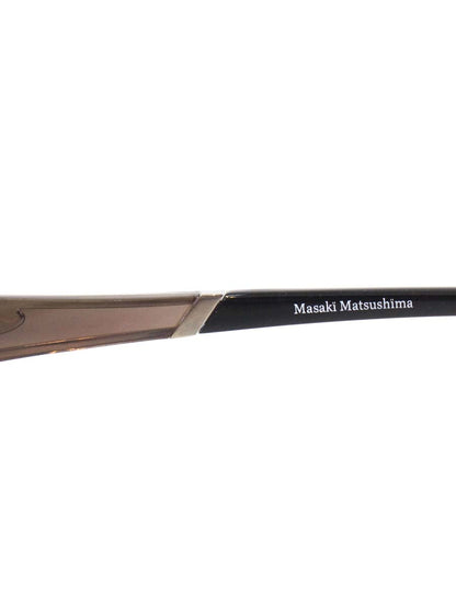 マサキマツシマ MF-1147 メガネ ダークグレー メタルフレーム ハーフリム スクエア ITVK6XG7NLBM