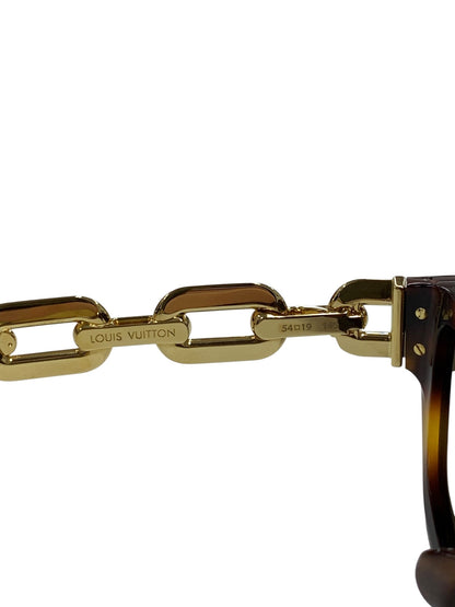 ルイヴィトン LVエッジ キャットアイ Z1474E サングラス ブラウン コンビフレーム フォックスシェイプ べっ甲柄 IT9CJQE5EGBK 【SALE】