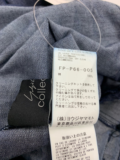 ヨウジヤマモト 6oz TWILL DENIM B POCKET DETAIL PANTS FP-P66-005 デニムパンツ 1 ブルー 裾ダメージ加工 ドローコード ITDJ8UEWR87G 【SALE】