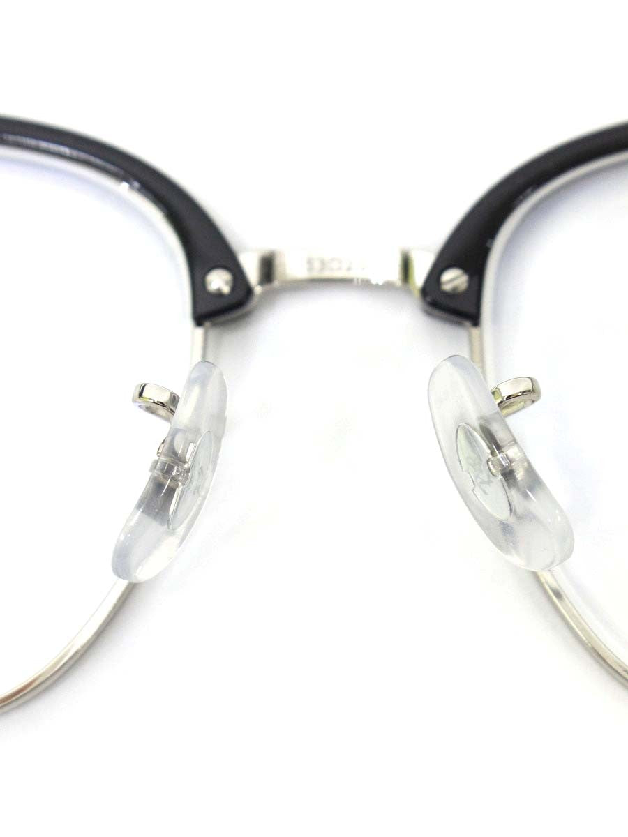 レイバン New CLUBMASTER RB7216F メガネ ブラック コンビフレーム ハーフリム ボストン ITO3XYJA7U4G