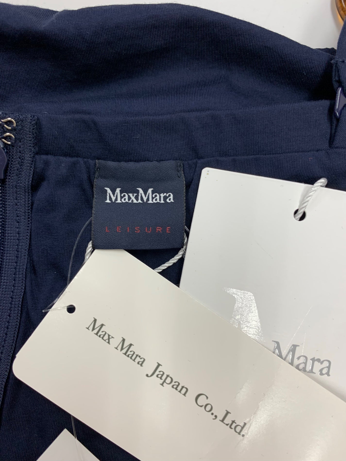 マックスマーラ 3621066670 ワンピース M ネイビー ギャザー ITCYS4S0ZPI8