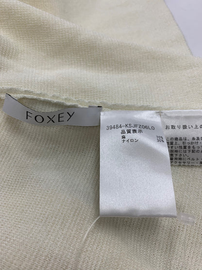 フォクシーブティック HOODIE LINE 39484 カーディガン ホワイト 麻 ITCMST8BIKV0