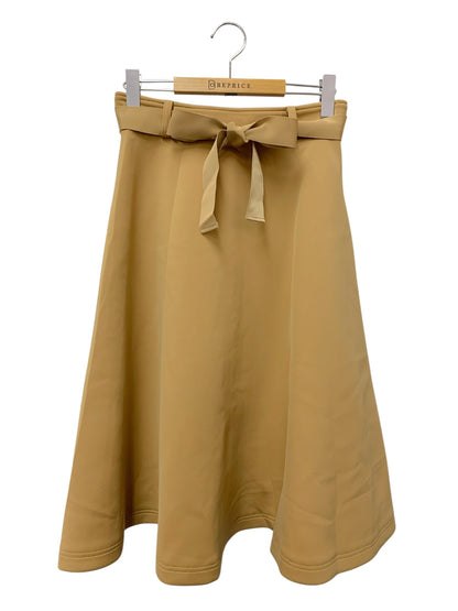 エムズグレイシー 0172 スカート 38 ブラウン タックフレア IT1CUZDEG8XP