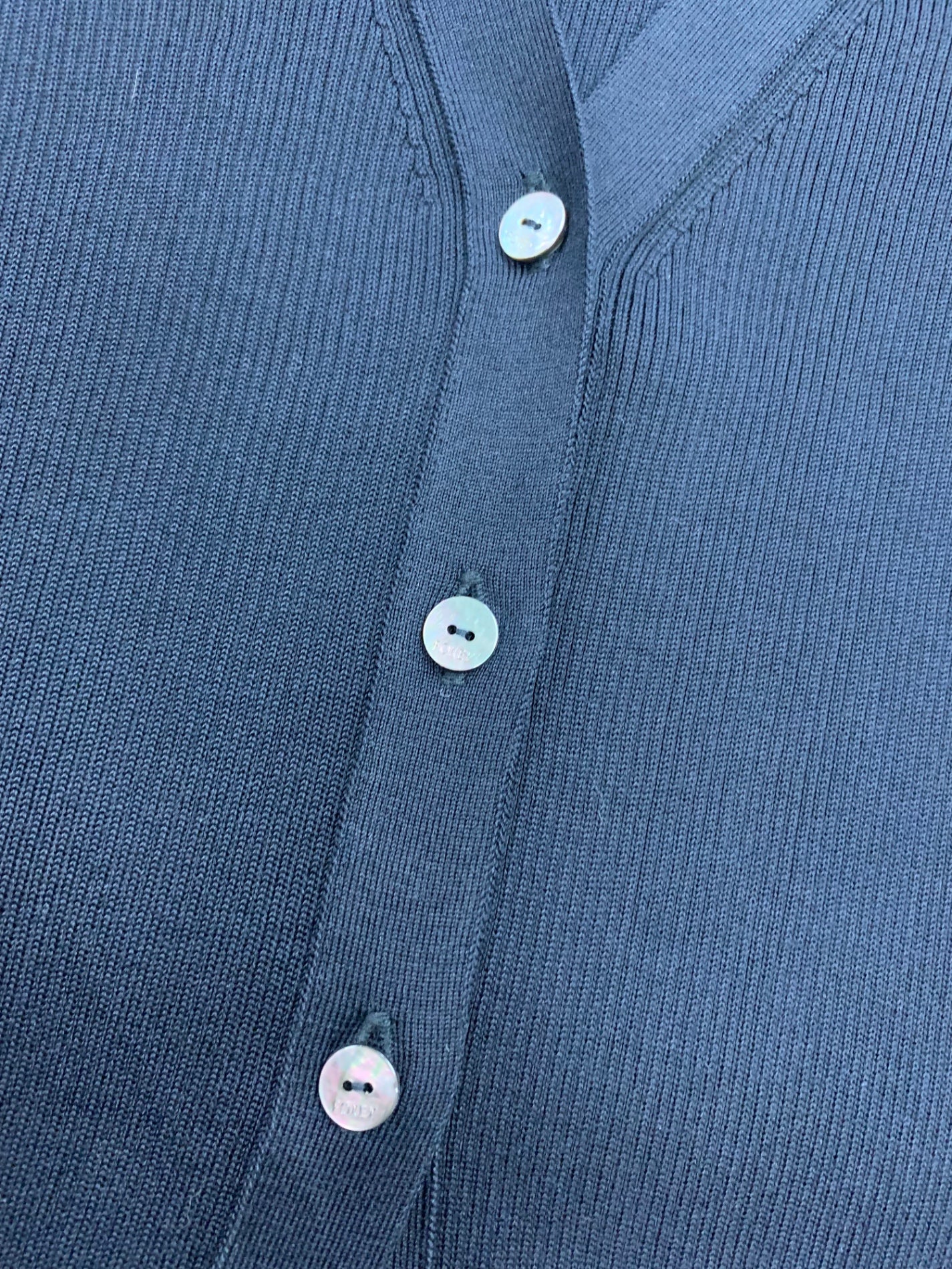 フォクシーブティック Evelyn Cardigan 44643 カーディガン 38 ブラック ロング ITQHMT1GJMYG