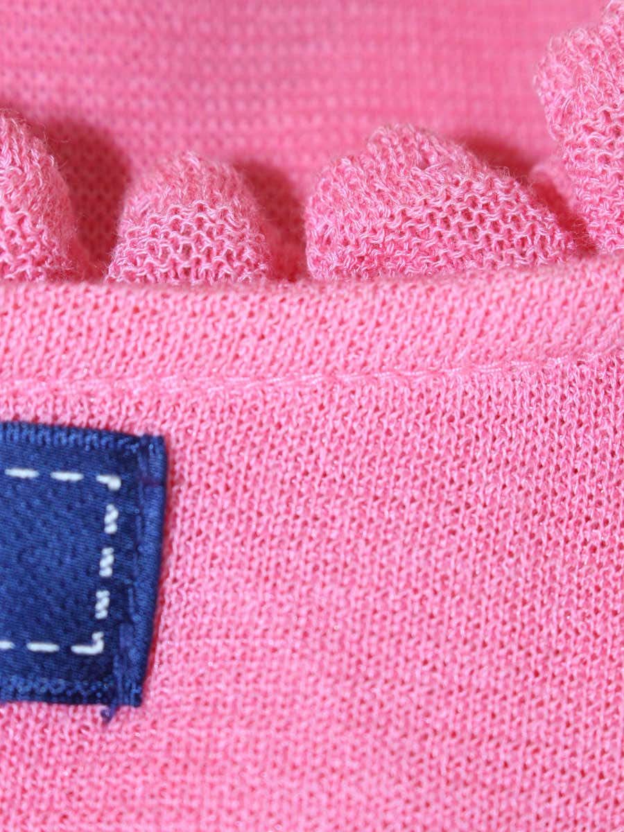 エムズグレイシー 528105 カーディガン 38 ピンク フリル ITXXRK771RY4