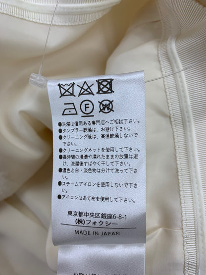 フォクシーブティック 43892 ジャケット 40 アイボリー ノーカラー IT5DKK82V52A