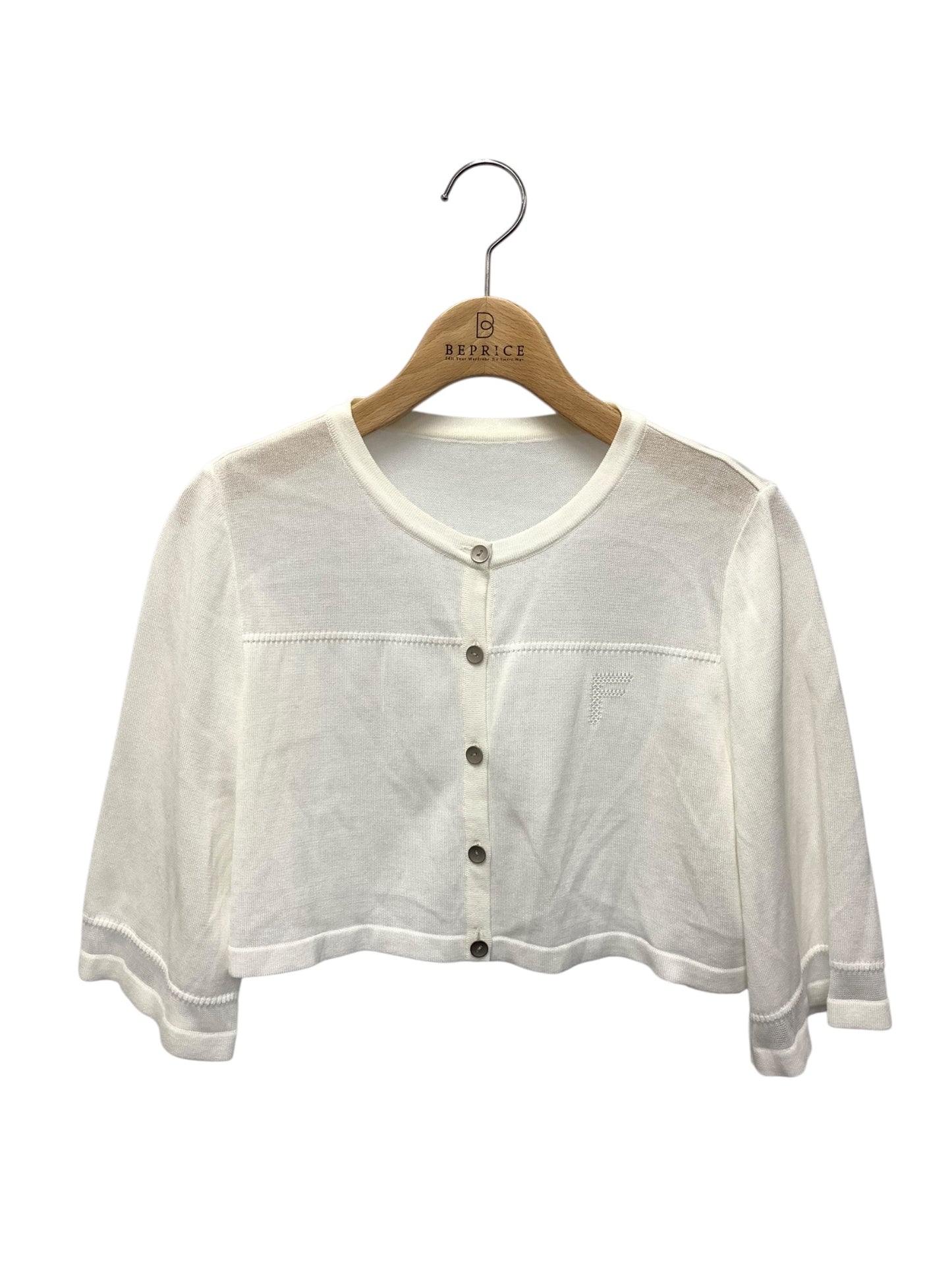 フォクシーブティック Cardigan Ripple 39451 カーディガン リップル 40 ホワイト ITHMJEHNO7QO