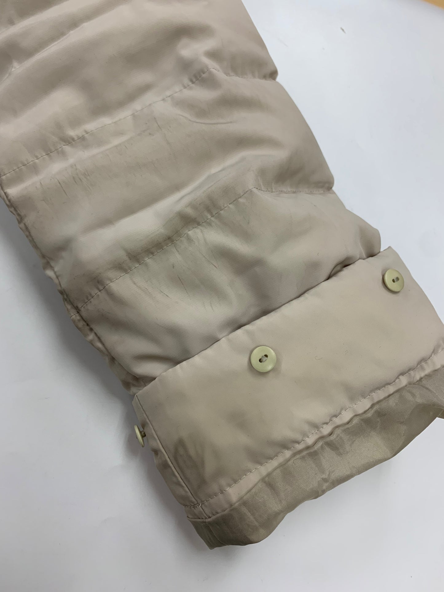 ブルーレーベルクレストブリッジ ロングダウンジャケット 55C31-623-03 40 ベージュ ITH1BPCBFV3S