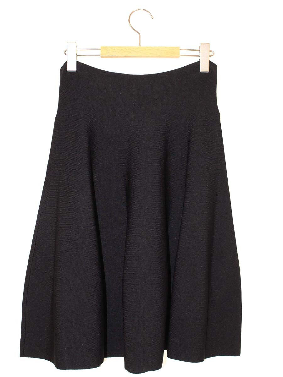 エムズグレイシー Knit Skirt 818531 スカート 40 ブラック ITDEJHH2I7ES