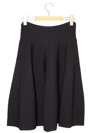 エムズグレイシー Knit Skirt 818531 スカート 40 ブラック ITDEJHH2I7ES