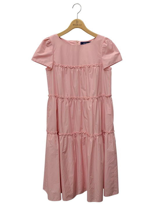 エムズグレイシー 411317 ワンピース 38 ピンク ティアード フリル フレア ITHJ7SCWMVSO