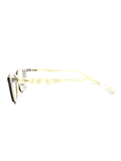 トレミーフォーティエイト Vintage Celluloid VC-042 メガネ ブラック/ホワイト セルフレーム フルリム スクエアシェイプ IT0J5ML8EHN2