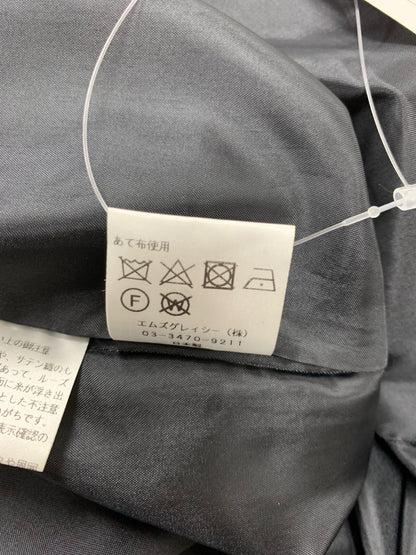 エムズグレイシー 311613 ワンピース 40 ブラック リボン ストレッチ素材 ITZYBR6PNNV4