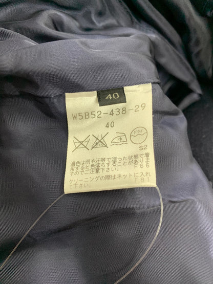 トゥービーシック W5B52-438-29 トレンチコート 40 ネイビー ウール ITHPBWKBPHWQ