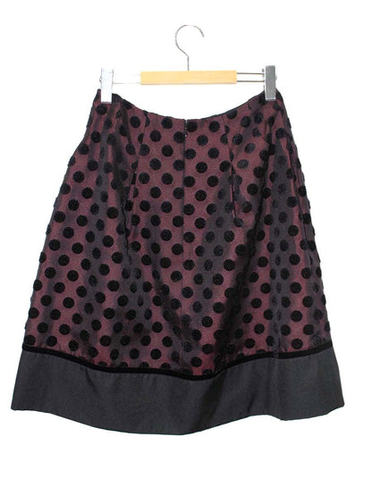 エムズグレイシー 917707 スカート 40 ブラウン ベロアリボン ITFWQVGJU8CC 【SALE】