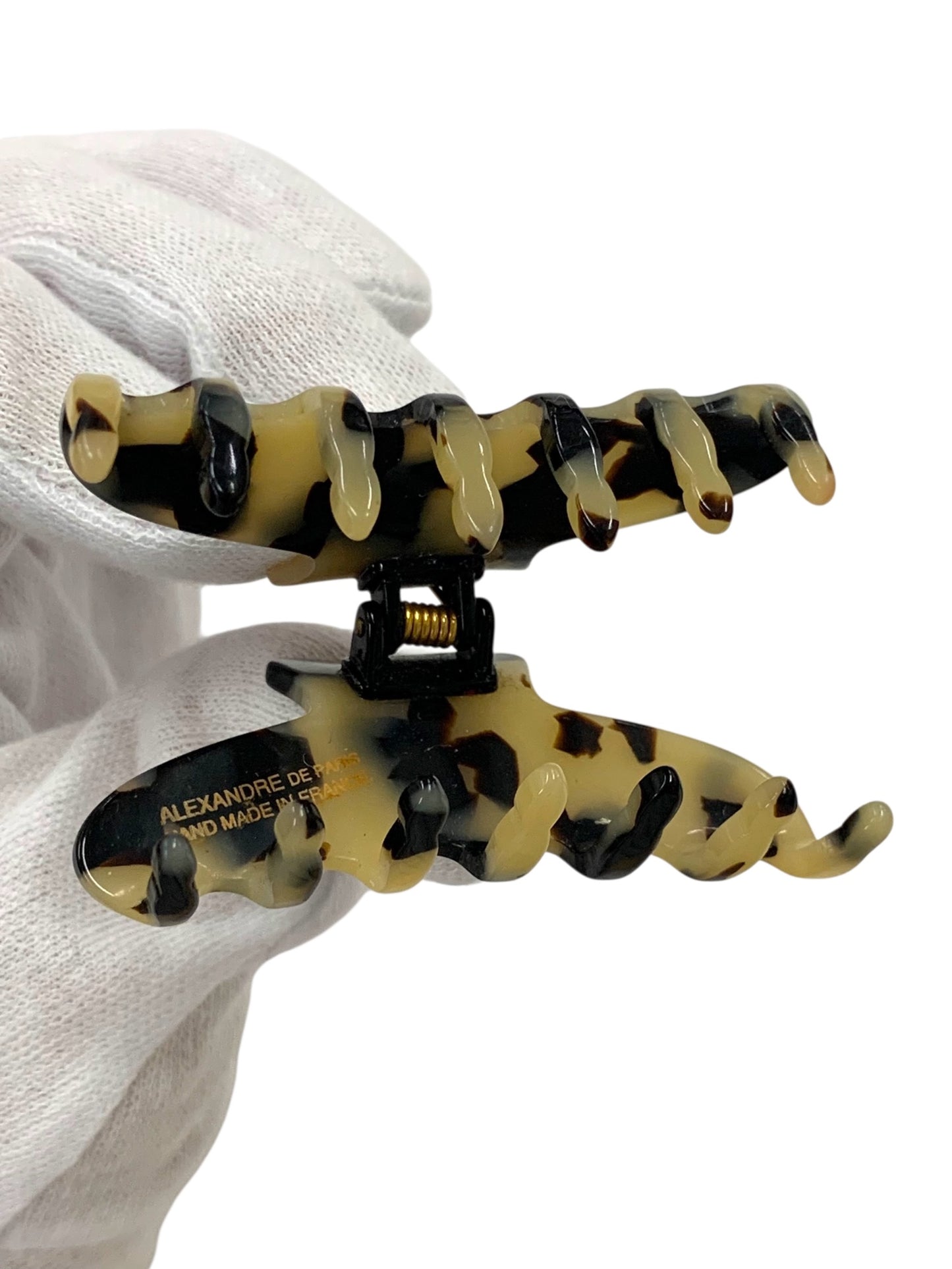 アレクサンドルドゥパリ ヘアクリップ ベージュ Sサイズ べっ甲柄 アルビノス IT6ETZLAQU88