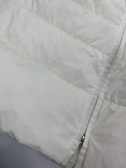 エムズグレイシー フェイクファー付きロングダウンコート 319605 38 ホワイト カメリアジップ パールアップリケ ITMZB0H5RJ54