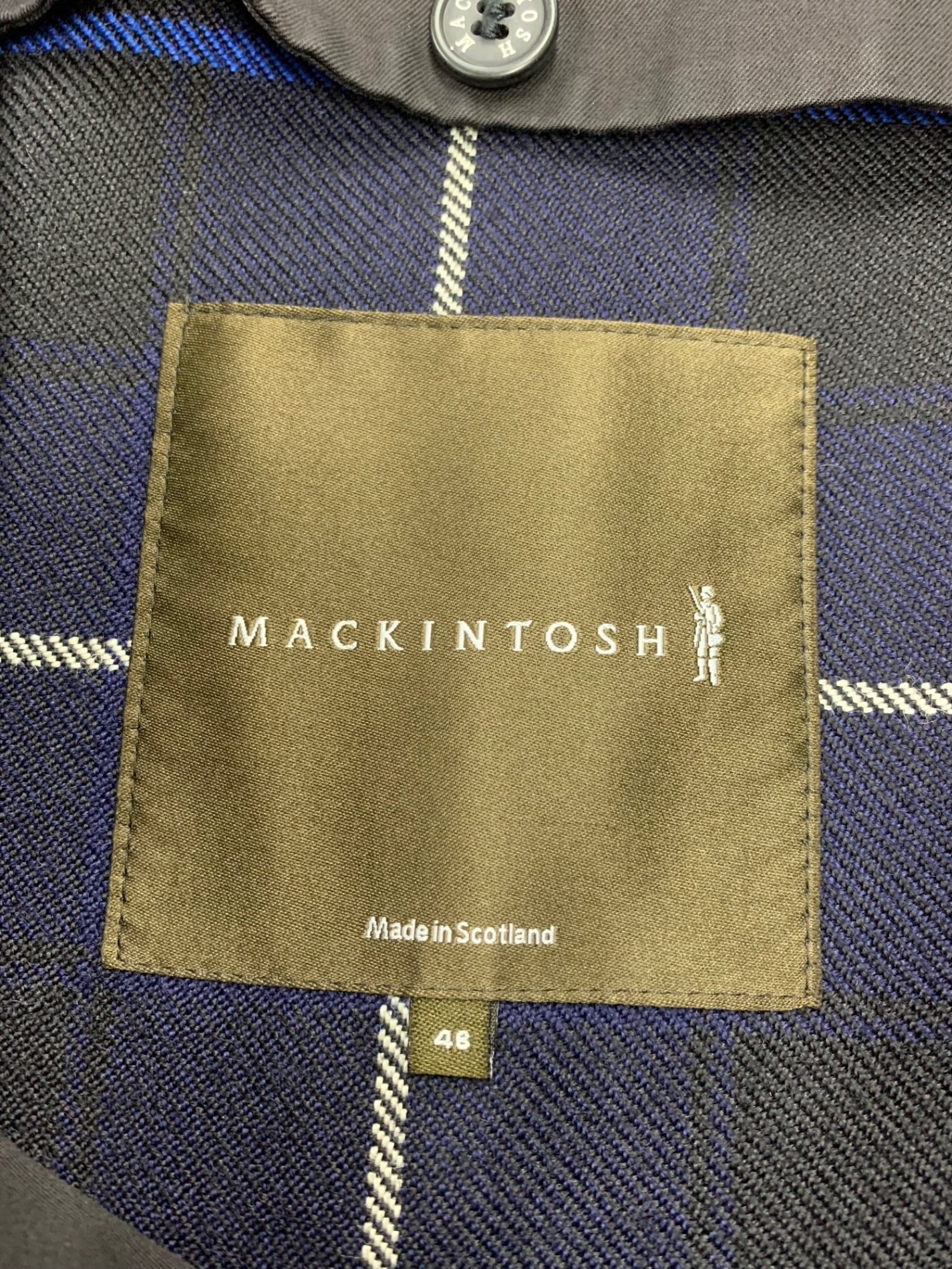 マッキントッシュ コート 48 ブラック ステンカラー ライナー付き ITXWA3WNOBKA