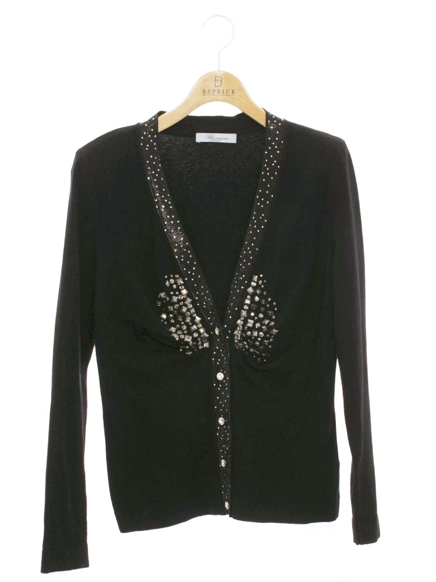 ブルマリン WS01335 カーディガン ブラック ビジュー IT09LV8HO4P9