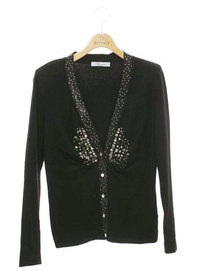 ブルマリン WS01335 カーディガン ブラック ビジュー IT09LV8HO4P9