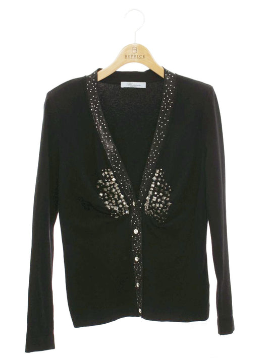 ブルマリン WS01335 カーディガン ブラック ビジュー IT09LV8HO4P9