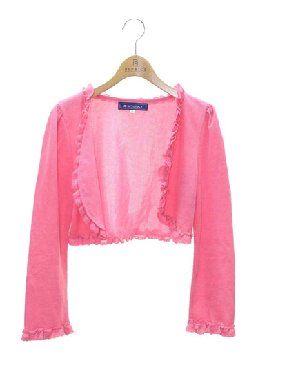 エムズグレイシー 528105 カーディガン 38 ピンク フリル ITXXRK771RY4