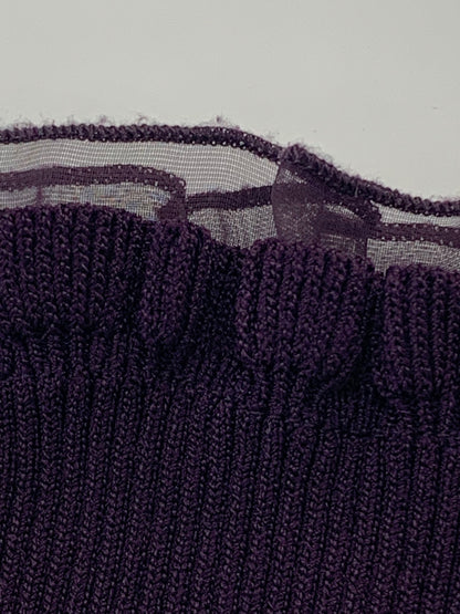 トゥービーシック UDF59-602-37 カーディガン 2 パープル フリル IT7BT9GXX0Z2