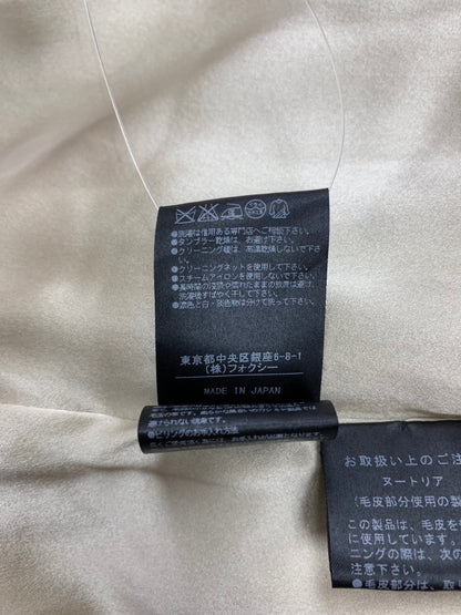 フォクシーブティック Coat Noisette 36160 コート 38 ベージュ ヌートリアファー カシミヤ シルク ITA252G115PC