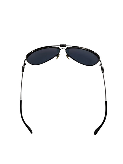 イヴサンローラン YSL2217/S KJ1 サングラス ブラック メタルフレーム　フルリム　ティアドロップ ITB7MCSHRA5O