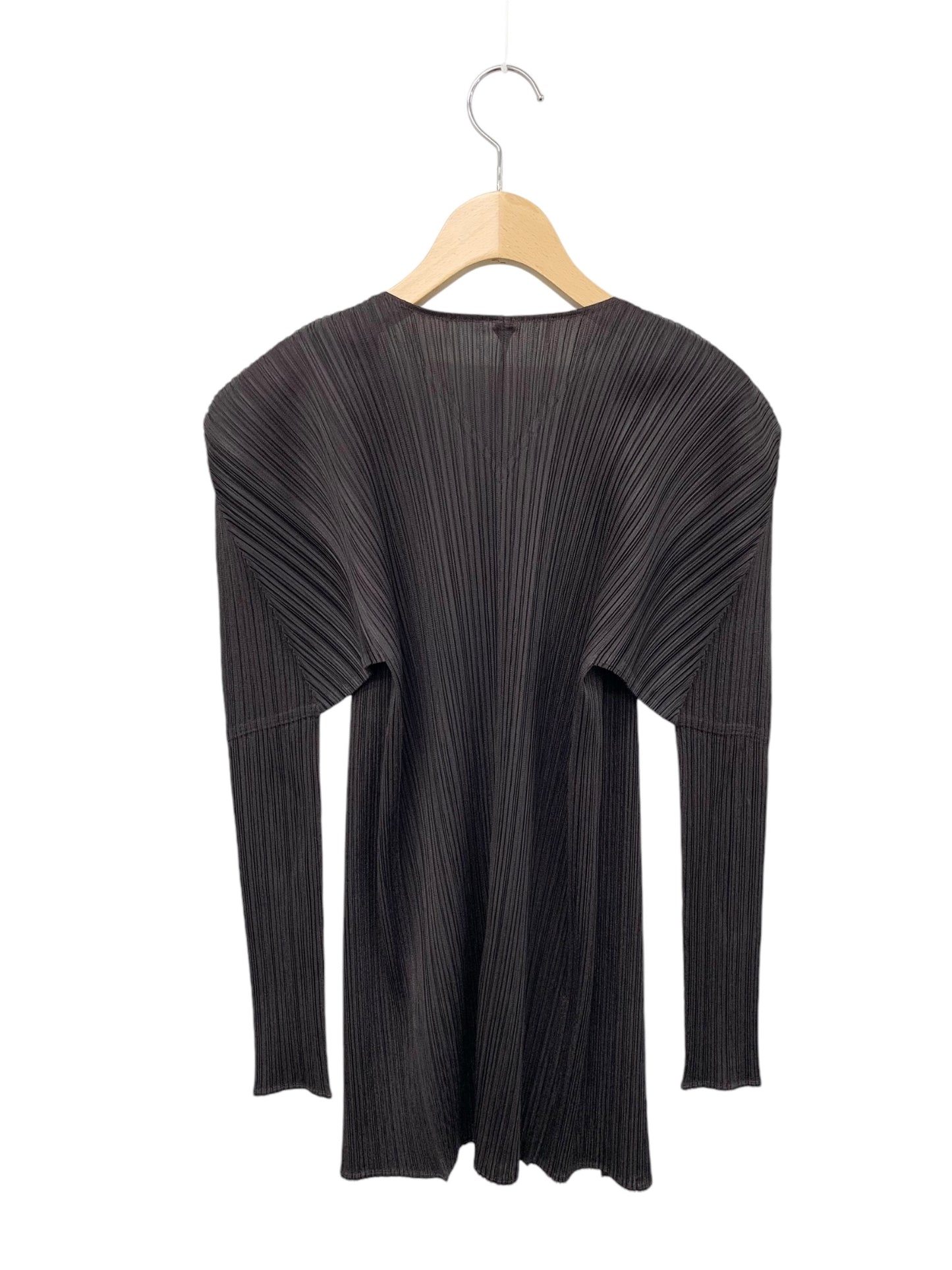 プリーツプリーズイッセイミヤケ PP74-J0107 カーディガン 3 ブラウン pleated cardigan IT8L3R9VG300