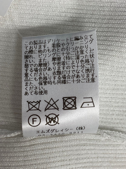 エムズグレイシー 318334 ボレロ カーディガン 40 ホワイト リブ ITDQHEV554I0 【SALE】