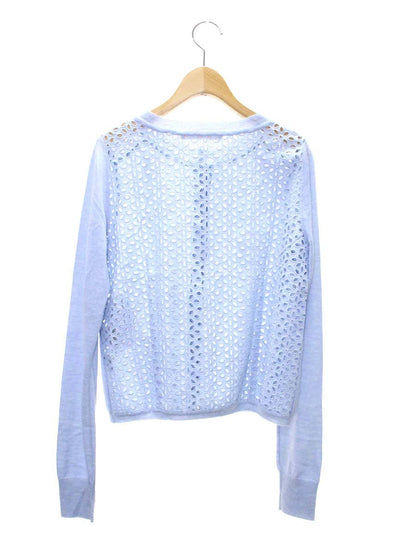 フォクシークラシック Fairchild 31594 カーディガン S ブルー カットワーク カシミヤシルク ITX9R1BUQJ6V 【SALE】