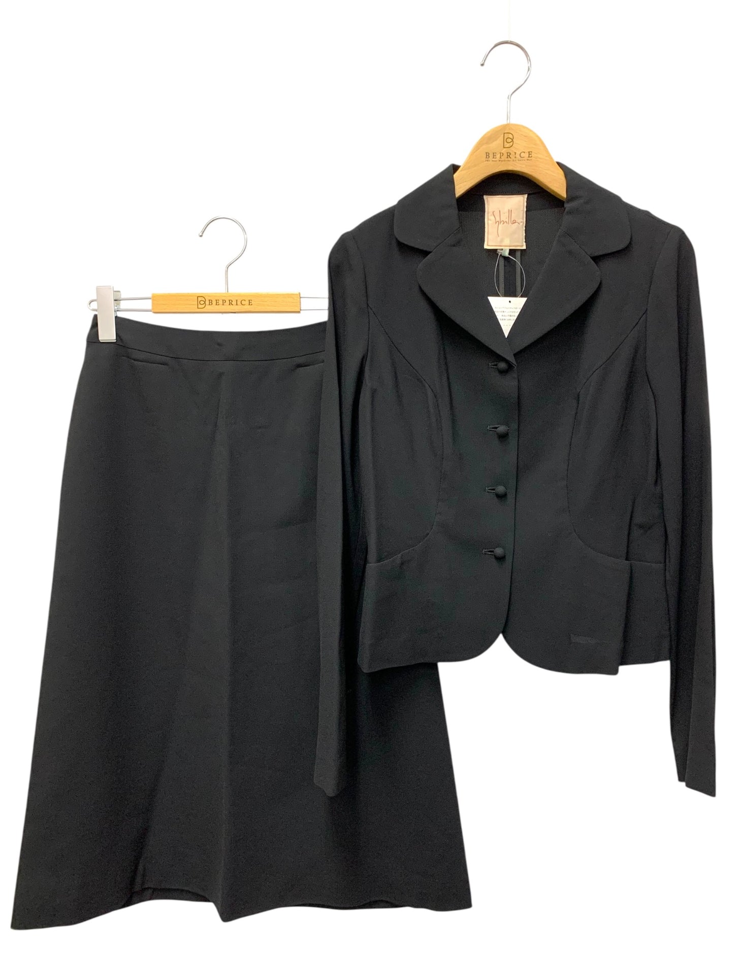 シビラ GBBIP-09390/GBHIP-16260 スカートスーツ M ブラック IT6M3BVFGRKR