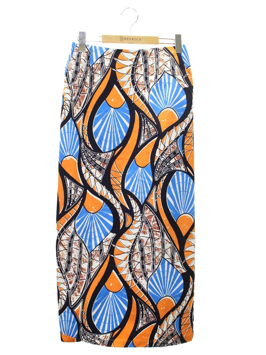 アダムエロペ アフリカンプリントスカート GAC-02190 スカート 36 マルチカラー 22SS IT8GXPFBCSV4