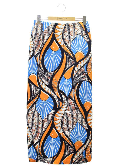 アダムエロペ アフリカンプリントスカート GAC-02190 スカート 36 マルチカラー 22SS IT8GXPFBCSV4