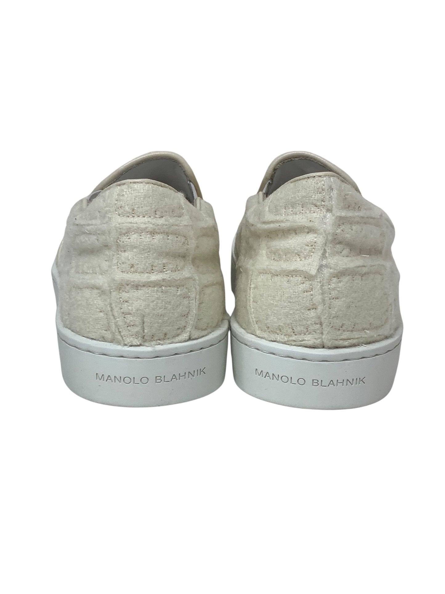 マノロブラニク シューズ 36 ホワイト ウール ITHZBL7E557A 【SALE】