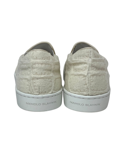 マノロブラニク シューズ 36 ホワイト ウール ITHZBL7E557A 【SALE】