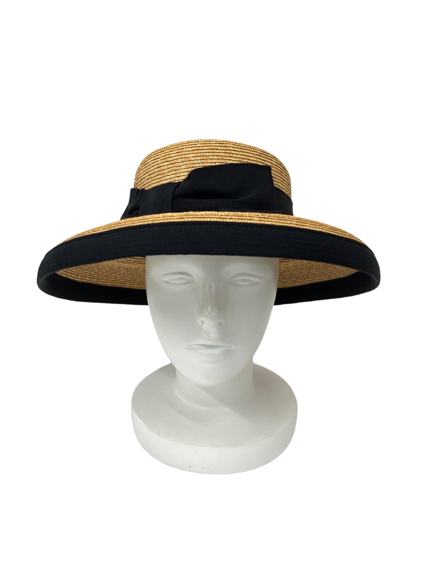 フォクシーブティック ストローハット ベージュ リボン ITTBXOI10QRK