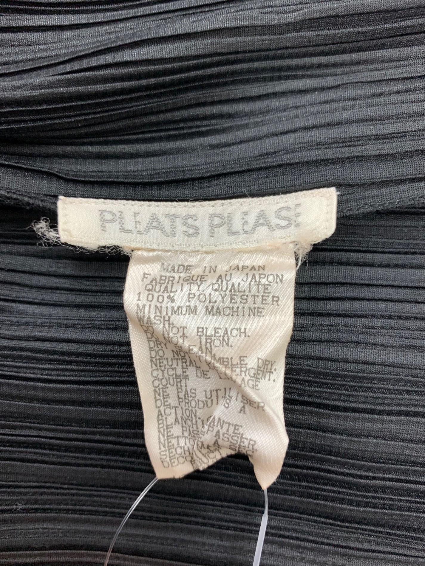 プリーツプリーズイッセイミヤケ PP78-JO807 ジャケット 3 ブラック ノーカラー ITW21REOARH2