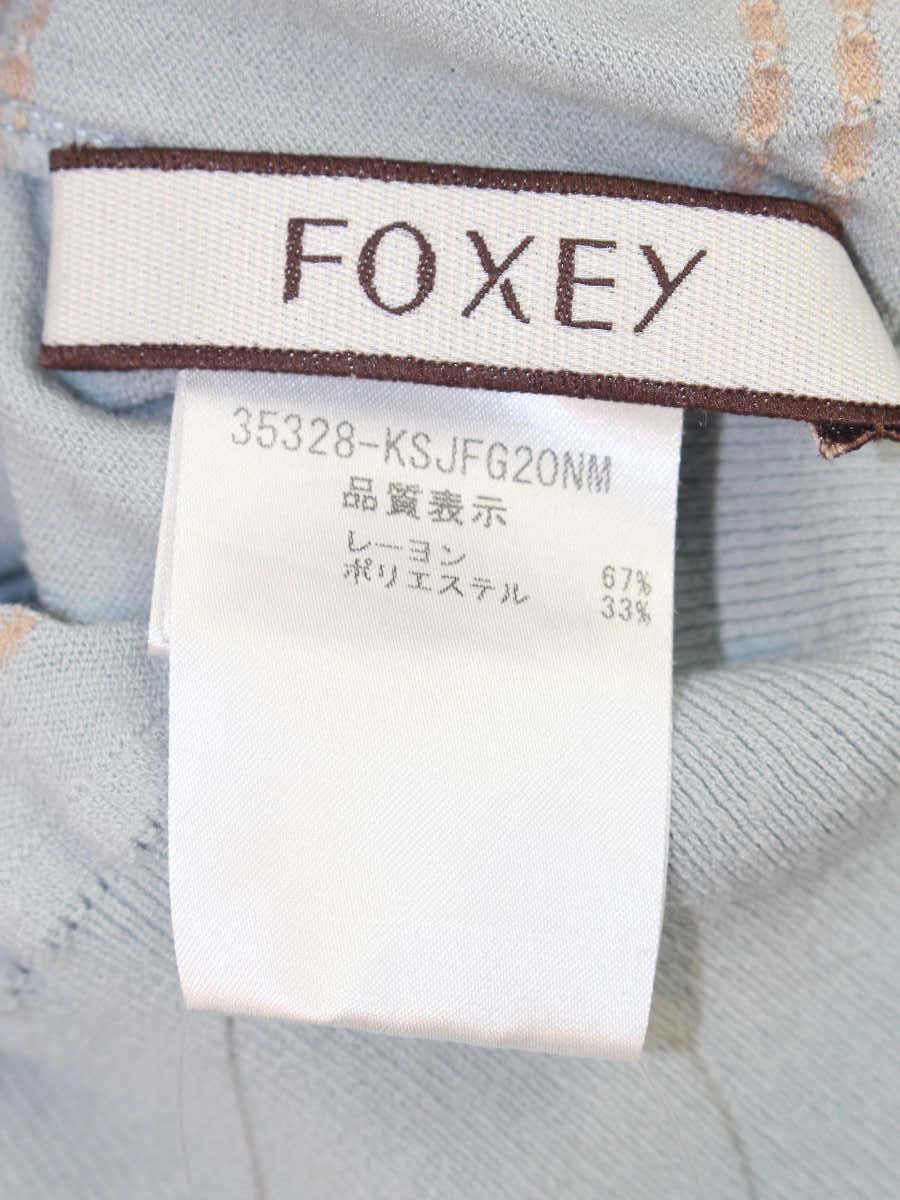 フォクシーブティック 35328 カーディガン 40 ブルー 35328 Cardigan Ripple IT7QK4U4WUEG