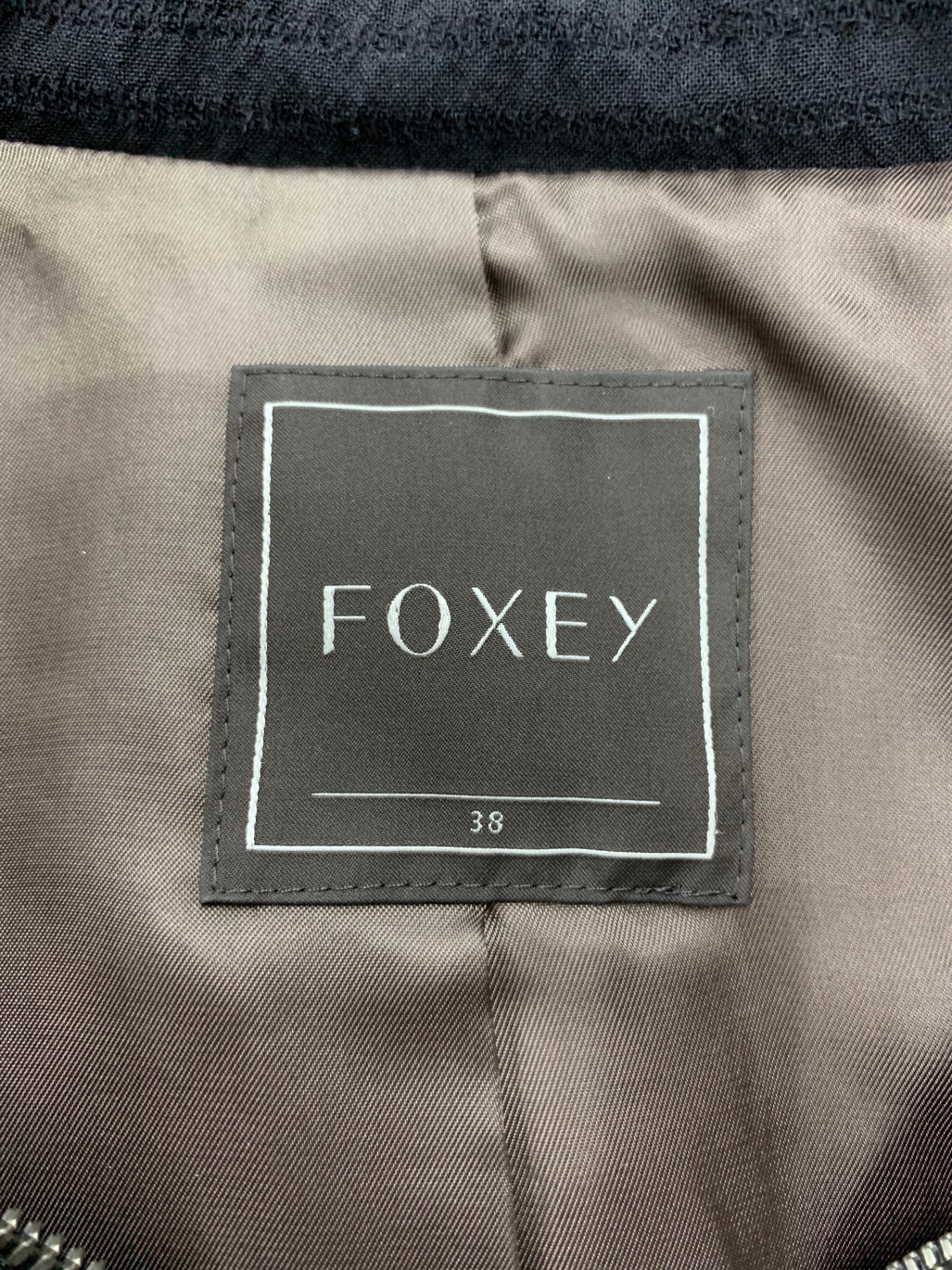 フォクシーブティック Stitching Hoodie 38807 ジャケット 38 ブラック 中綿 フォックスファー IT6OENRF8Q7K