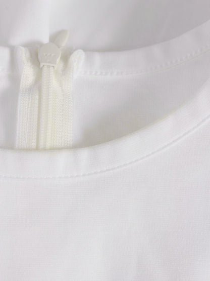 ボーダーズアットバルコニー BD2211-2C-13 Tシャツ カットソー 38 ホワイト パフスリーブ ITQQD0UV317P 【SALE】