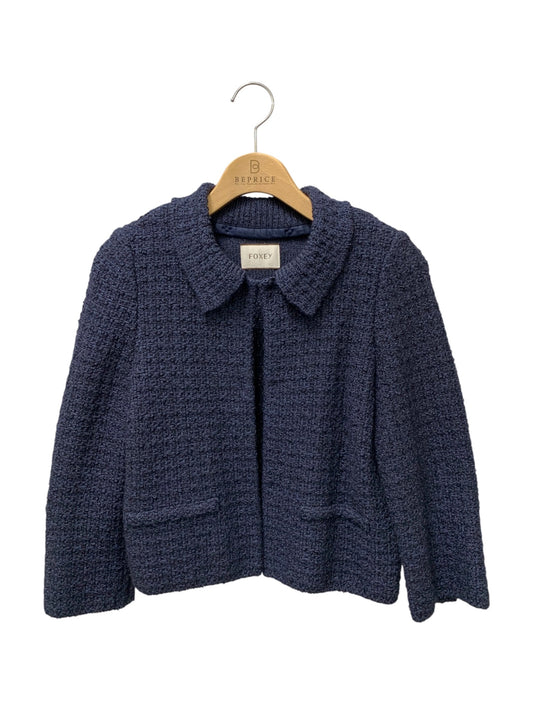 フォクシーブティック Tweed Compact 37738 ジャケット 38 ネイビー 2020年増産品 IT3ZRHV9BRFS