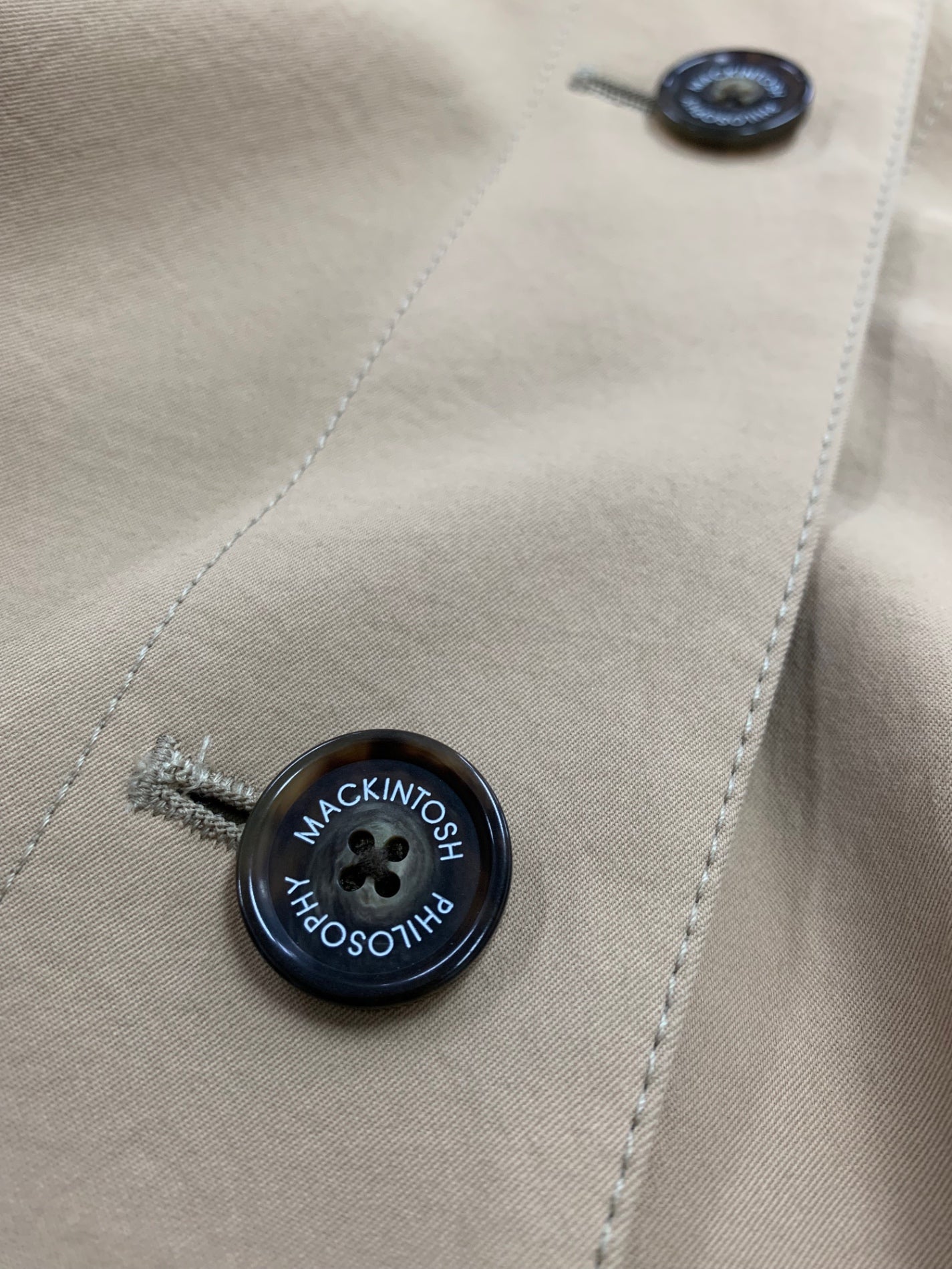 マッキントッシュフィロソフィー H5A27-506-40 コート 38 ベージュ タスランツイルフーデッドコート ITB4POUPP7G0